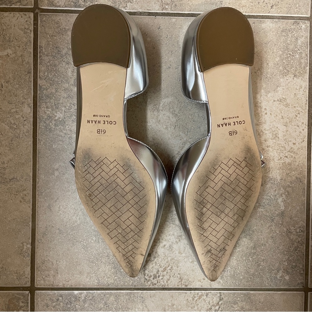 Cole Haan Noella Bow Satin Flats Size 6 1/2 B​ - Picture 6 of 7